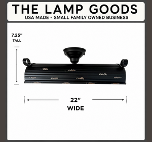 Black Distressed Rustic Dome Ceiling Light