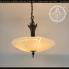 Art Deco Etched Glass Bowl Pendant Light - The Lamp Goods