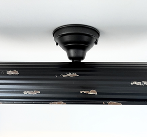 Black Distressed Rustic Dome Ceiling Light
