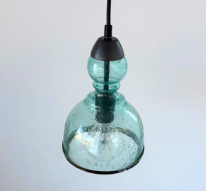 Sea Glass Seeded Farmhouse Pendant Light