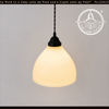 Vintage Milk Glass Bell Pendant