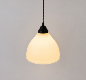 Vintage Milk Glass Bell Pendant