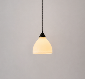 Vintage Milk Glass Bell Pendant