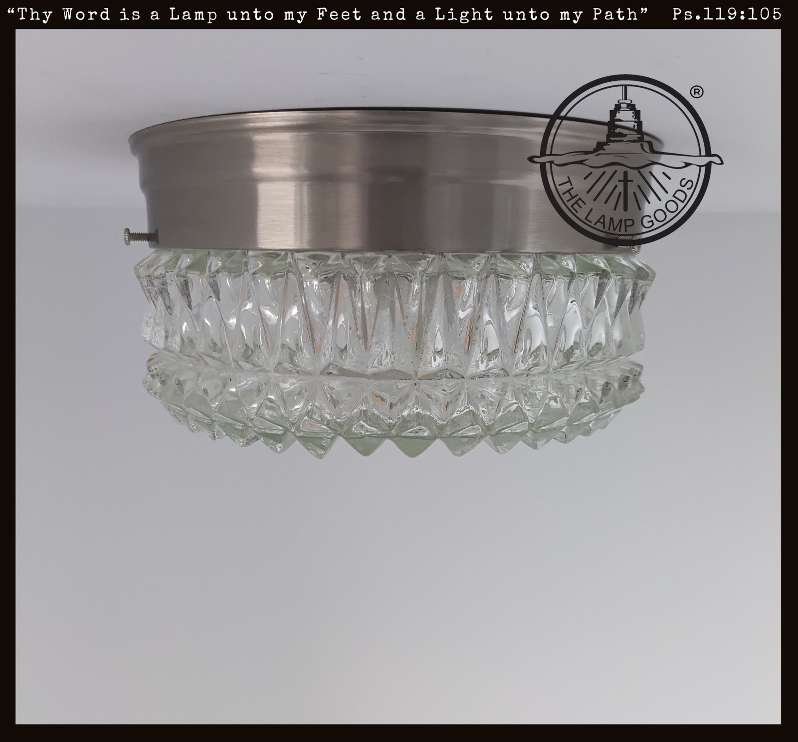 Rare Diamond Ridge Ceiling Drum Light