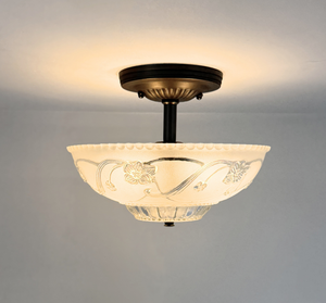 USA-made vintage ceiling light, handcrafted in Loris, SC