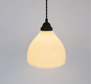 Vintage Milk Glass Bell Pendant