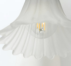 Frosted Petal Flare Wall Sconce