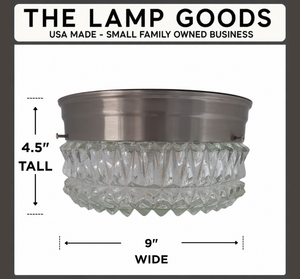 Rare Diamond Ridge Ceiling Drum Light