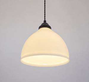 Vintage Milk Glass Bell Pendant