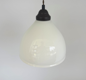 Vintage Milk Glass Bell Pendant
