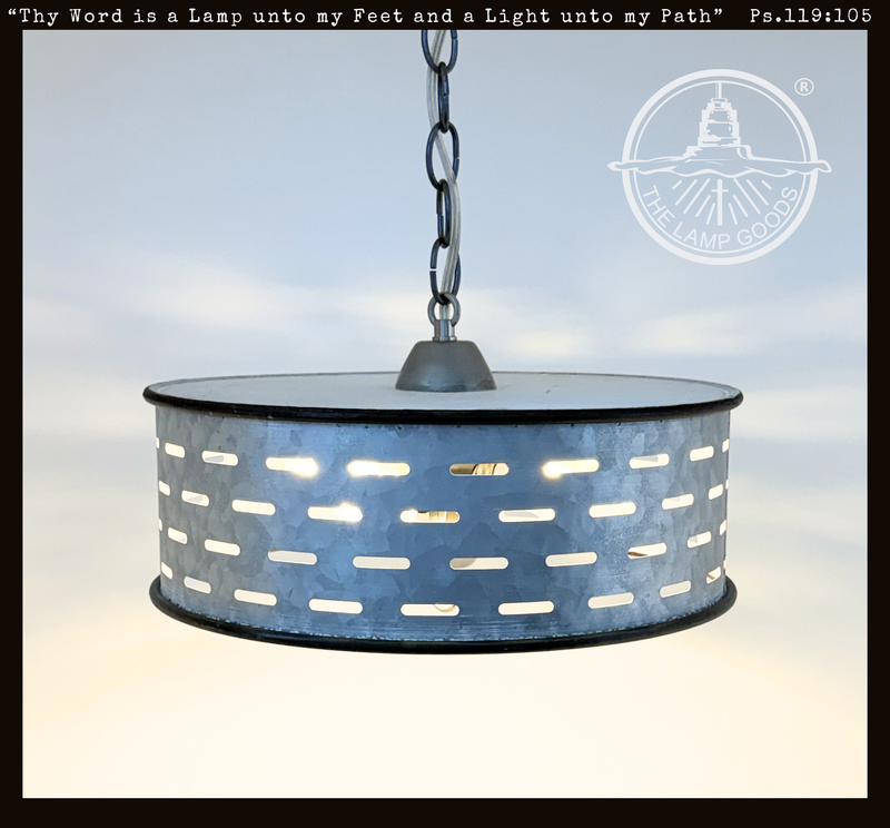 Barn Rivet Drum Pendant Light
