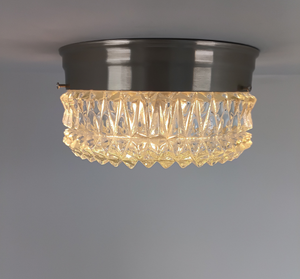 Rare Diamond Ridge Ceiling Drum Light