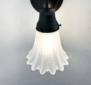 Frosted Petal Flare Wall Sconce