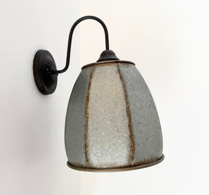 Rustic Octagon Galvanized Dome Industrial Sconce
