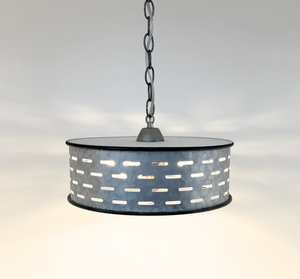 Barn Rivet Drum Pendant Light
