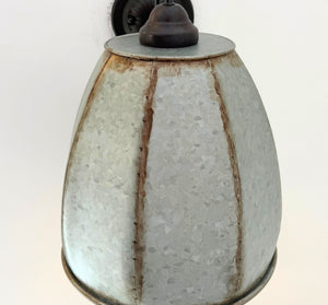 Rustic Octagon Galvanized Dome Industrial Sconce