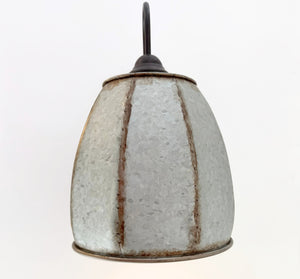 Rustic Octagon Galvanized Dome Industrial Sconce