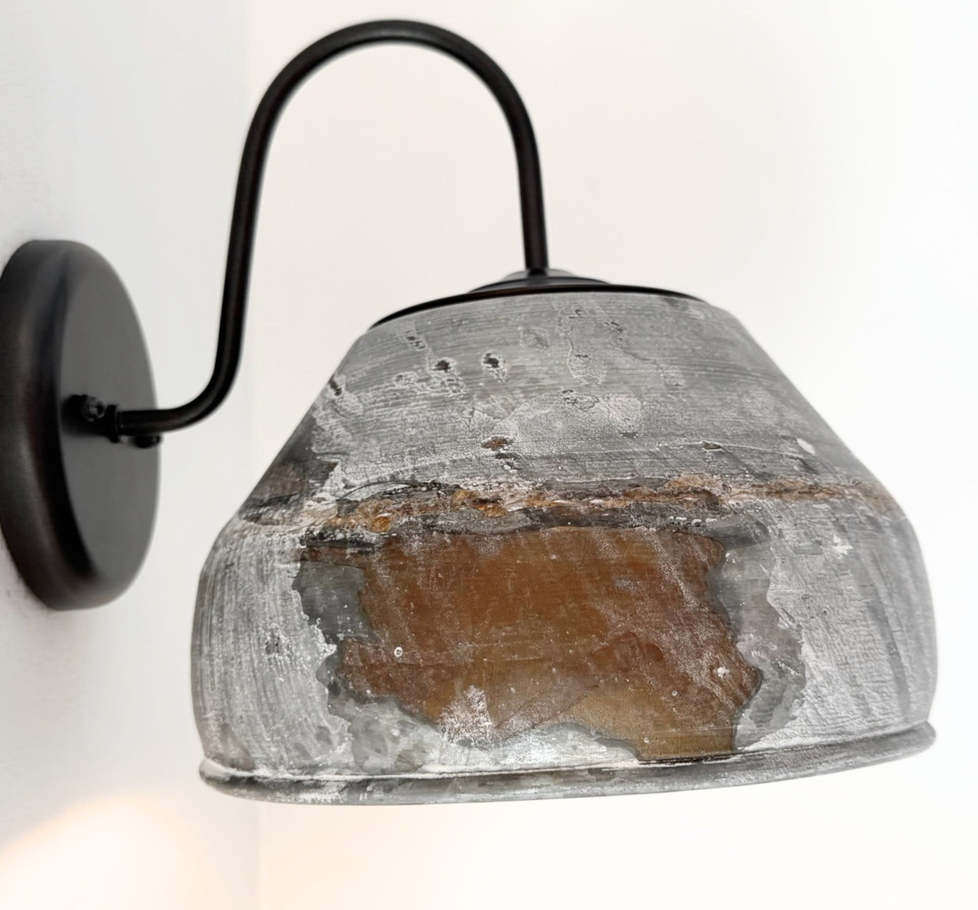 Rustic Bucket Wall Sconce