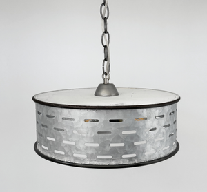 Barn Rivet Drum Pendant Light