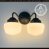 Simple Schoolhouse Double Sconce | The Lamp Goods