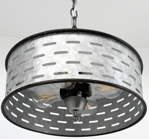 Barn Rivet Drum Pendant Light
