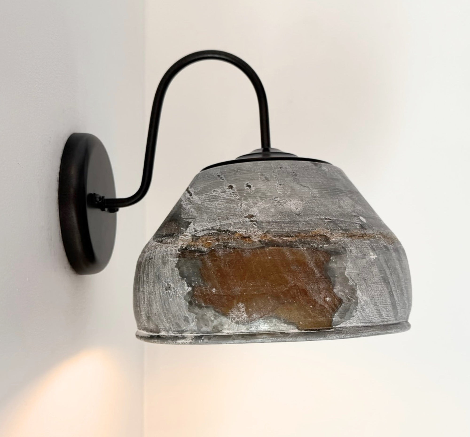Rustic Bucket Wall Sconce