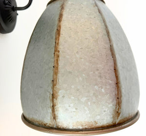 Rustic Octagon Galvanized Dome Industrial Sconce