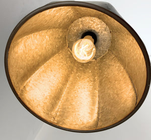 Rustic Octagon Galvanized Dome Industrial Sconce