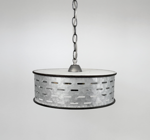 Barn Rivet Drum Pendant Light