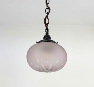 Vintage Lavender Sunflower Accent Pendant