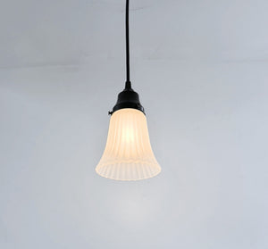 Vintage Frosted Classic Flare Pendant Light | 5" Width