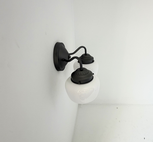 Simple Schoolhouse Double Sconce — alternate angle