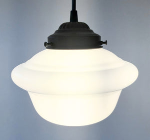 Vintage Bell Milk Glass Pendant