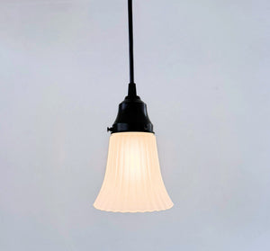 Vintage Frosted Classic Flare Pendant Light | 5" Width