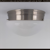 Simple Milk Glass Dome Ceiling Light