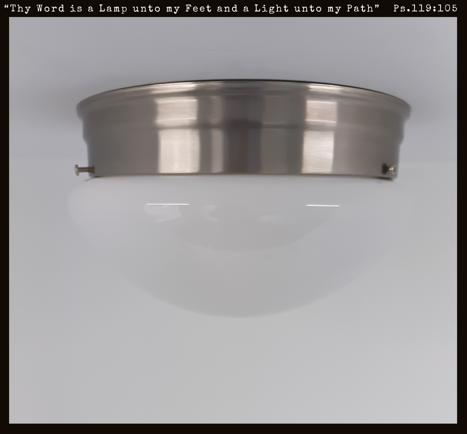 Simple Milk Glass Dome Ceiling Light