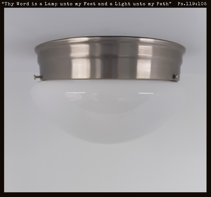 Simple Milk Glass Dome Ceiling Light