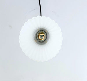 Vintage Frosted Classic Flare Pendant Light | 5" Width