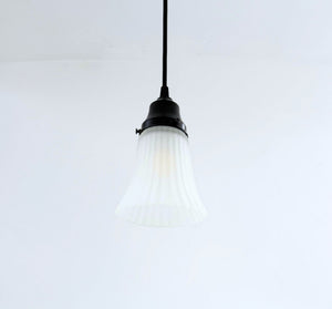 Vintage Frosted Classic Flare Pendant Light | 5" Width