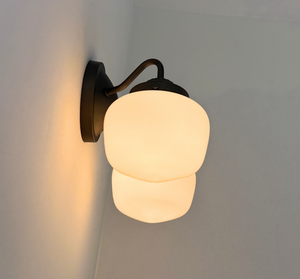 Farmhouse schoolhouse wall sconce, handcrafted in the USA