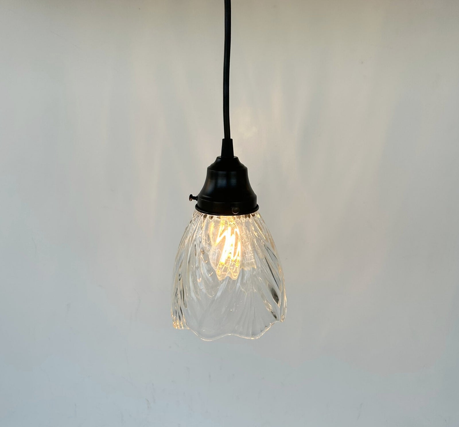 Heavy Pressed Vintage 1960's Pendant or Sconce - The Lamp Goods