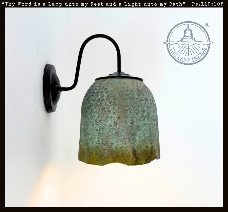 Verdigris Orchard Bell Wall Sconce