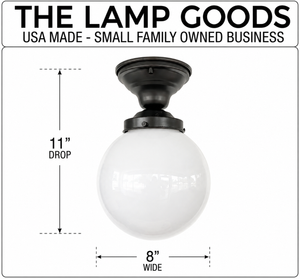 Modern 8" GLOBE Ceiling Light
