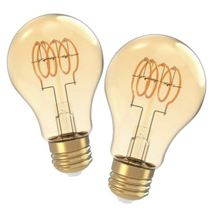 2 Pack - Dimmable LED Spiral Vintage 60W Eq. - The Lamp Goods