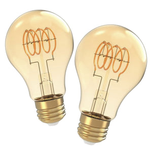 2 Pack - Dimmable LED Spiral Vintage 60W Eq. - The Lamp Goods