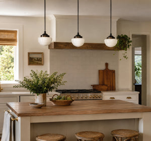 Mushroom Schoolhouse | 7" Pendant Light - The Lamp Goods
