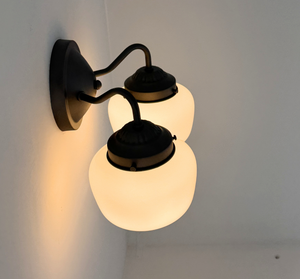 Simple Schoolhouse Double Sconce — handcrafted USA-made lighting
