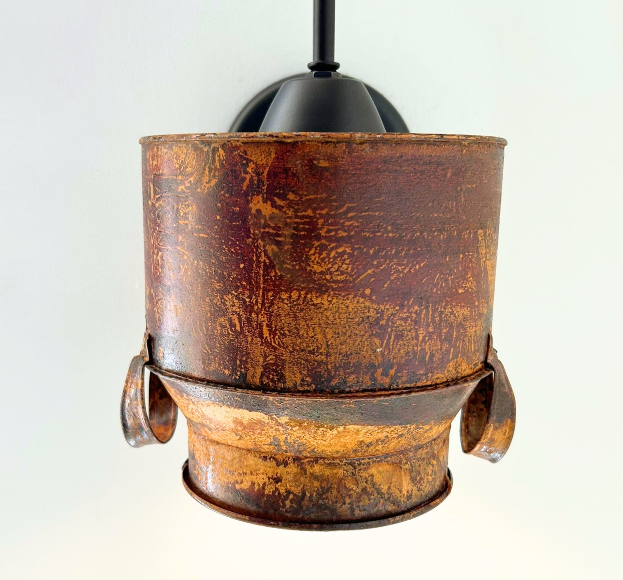 Rustic Weathered Milk Can Farmhouse Wall Sconce
