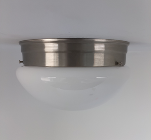 Simple Milk Glass Dome Ceiling Light