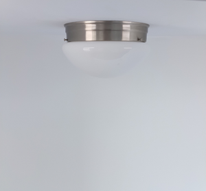 Simple Milk Glass Dome Ceiling Light